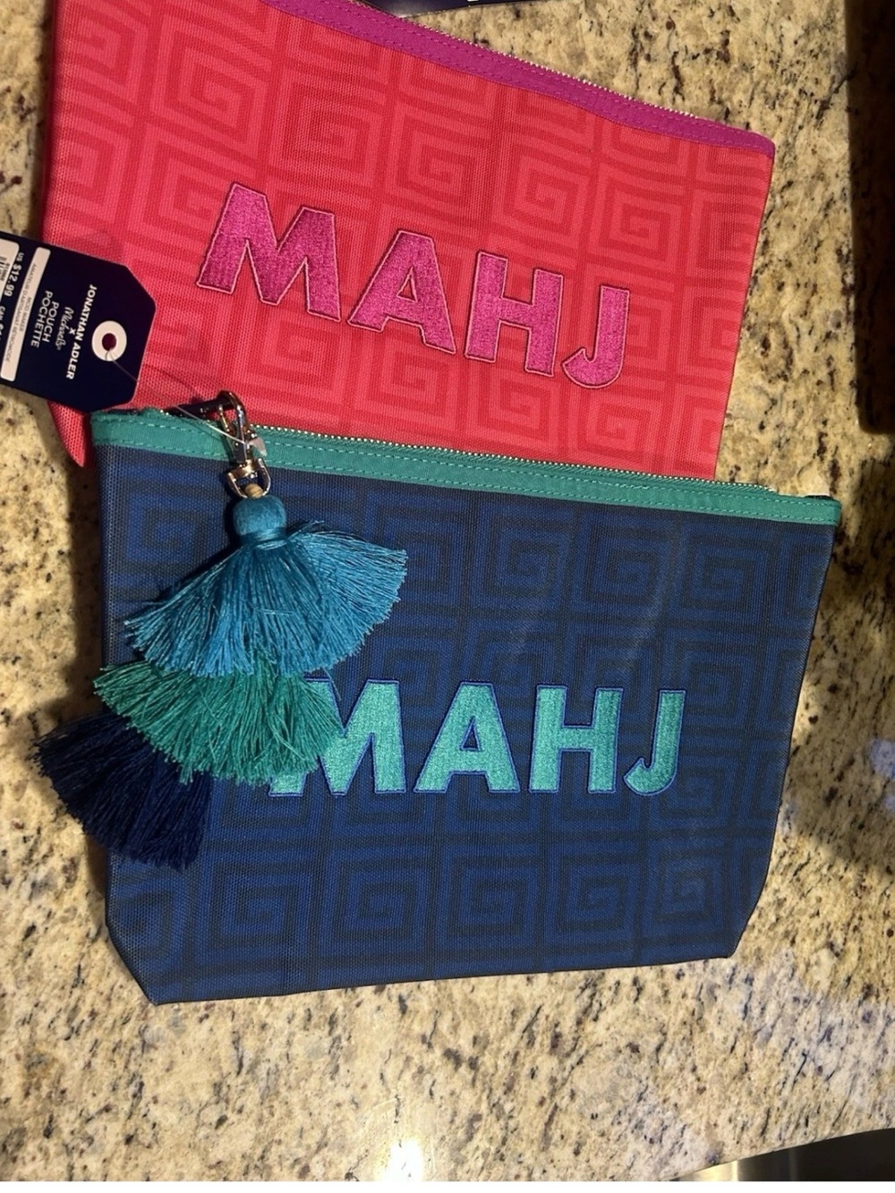 Jonathan Adler for Michaels pink and blue mahjong tile punches NWT.  Both colors
